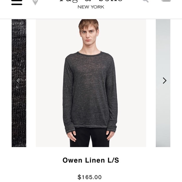 rag and bone owen linen tee